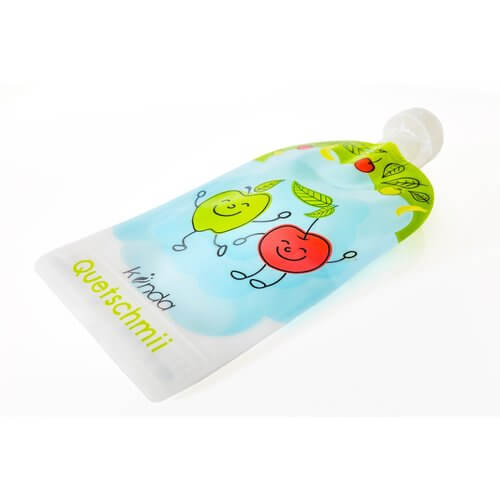 bolsas reutilizables comida bebe, 8 bolsas comprimibles autollenables para  niños pequeños con tecnología sellado con tapón rosca y cremalleras