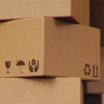 cajas de cartón corrugado recicladas